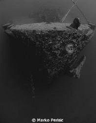 Mooring lines tied to her bow. The Thistlegorm. by Marko Perisic 